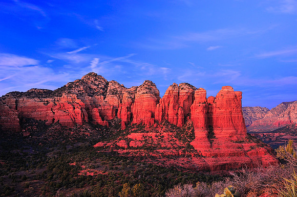 Teapot Rock at dusk
