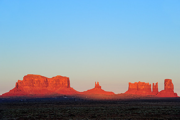 Monument Valley at sunset II