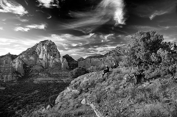 LK and KD watching the sunset, Sugarloaf Mountain