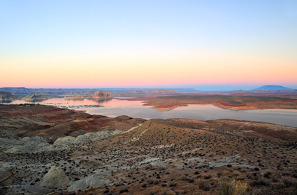 Lake Powell at dusk