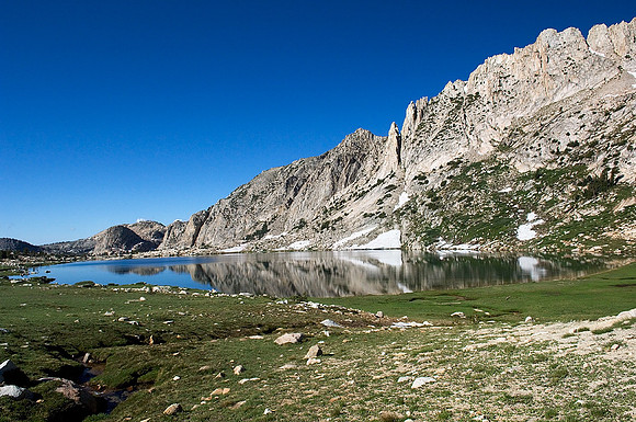Silver Pass Lake, our last campsite I