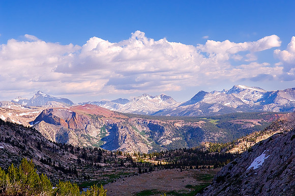Valley view from Silver Pass, 10,900' (3324m)
