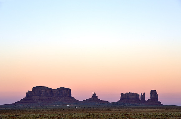 Monument Valley at dusk